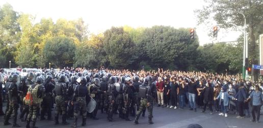 Women-led protests in central Tehran were met with heavy push-back from security forces and several arrests