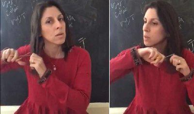نازنین زاغری در همراهی با زنان ایران موهای خود را قیچی کرد