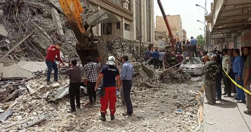 The official death toll from the collapse of the Metropol building in Abadan on May 23 reached 84 on Monday
