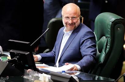 He praised the reappointment of Mohammad Bagher Ghalibaf, the ex-Mayor of Tehran notorious for illegal building scandals, as speaker of parliament