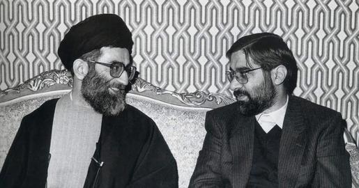 Incarcerated ex-prime minister Mir Hossein Mousavi, right, believes the second son of Supreme Leader Ali Khamenei, left, is now being groomed for future leadership