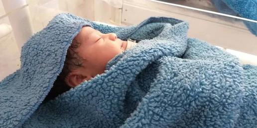 یک نوزاد دو روزه رها شده در گلشهر تبریز، پیدا شد