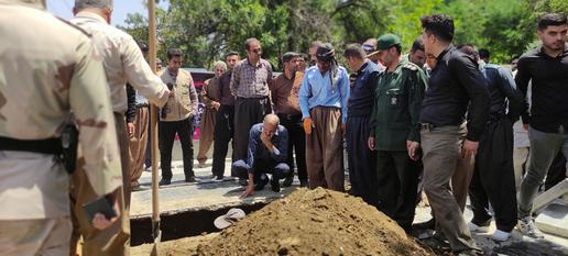 Burial of a member of a Revolutionary Guards killed in recent operations in Iranian Kurdistan