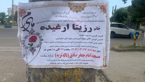 ۲۲ خردادماه ۱۴۰۳ زنی چهل ساله به نام رزیتا ارغیده متاهل و دارای یک فرزند دختر ساکن شهرستان تالش در استان گیلان با ضربات چاقو به قتل رسید.