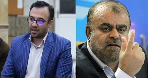 After key aide Mohammad Qasim Makarem Shirazi, left, was arrested last week, Minister of Roads and Development Rostam Ghasemi was said to have 'had an accident' and been hospitalized
