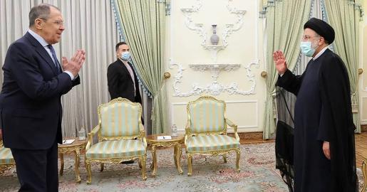 Sergei Lavrov is meeting with President Ebrahim Raisi and his counterpart Hossein Amir Abdollahian