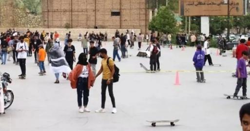 In what clerics regard as Iran's "third most religious" city, 10 teenagers were recently arrested after attending a skating event