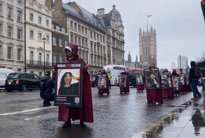 London’s Handmaids’ March: A Tribute To Iranian Women’s Bravery