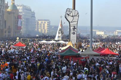 اعتراضات مردم لبنان پس از انفجار بیروت - عکس از «ايران‌واير» عربی