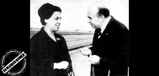 Farokhru Parsa with Amir-Abbas Hoveyda