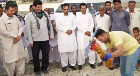 This is not the first time the footballer has rolled up his sleeves for charity outside of the media spotlight