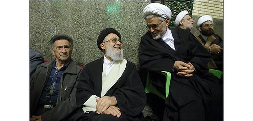  Moussavi Khoeniha sits to the left of Abdollah Nouri, both of whom are considered the brain trust of the reformists. The former seems immobilised by choice, the latter by force.