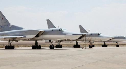 Russian planes, pictured in October 2016, occupied the Hamedan air base without Iranians being informed
