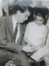Hillmann and Sorayya at their wedding