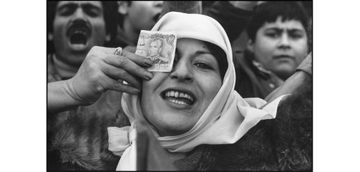 A pro-monarchy demonstrator in Tehran, January 1979