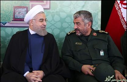 Revolutionary Guards’ Top Commander General Jafari (right) had said that if the US classifies Iran’s Guards as terrorists it would mean that the country had left the nuclear agreement unilaterally