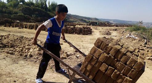 Afghan border guard have reported seeing the scars of beatings on children.
