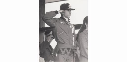 1979 شاهزاده رضا پهلوی با یونیفرم یو اس ایر فورس در تگزاس آمریکا