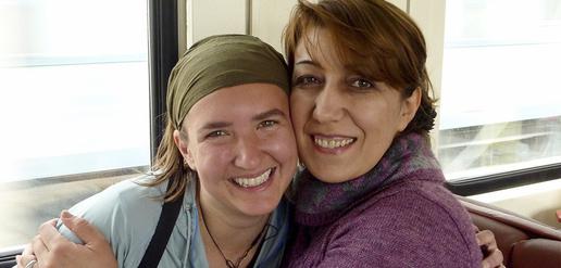 Iranian hospitality on train from Iran