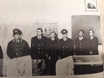 Barry Rosen, right, taught English at a police academy in Tehran