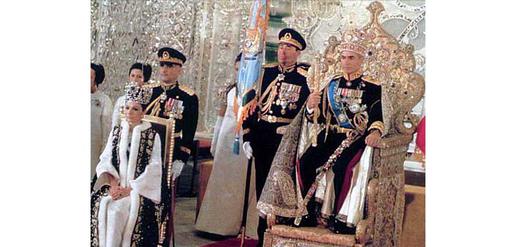 A scene from the Shah's imperial coronation ceremony in 1967