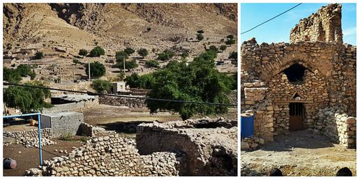 ساخت و سازهای مسکونی  در محوطه قلعه تاریخی بنوار لالی