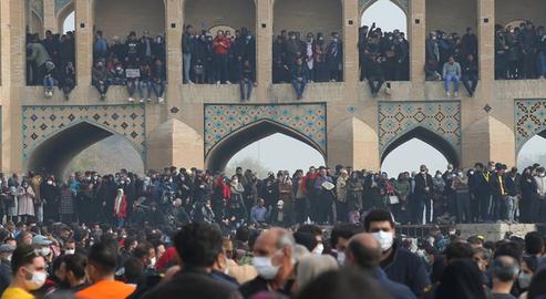 Mass Protests in Isfahan