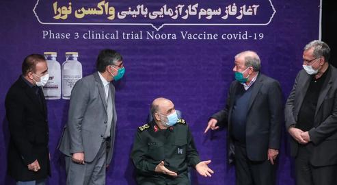 The 'Noora' Covid-19 jab, made by Baqiyatallah University of Medical Sciences, an affiliate of the Revolutionary Guards, recently received an emergency permit for use in Iran