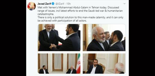 Zarif (Indirectly and Tepidly) Invites Saudi Arabia to Reconcile over Yemen