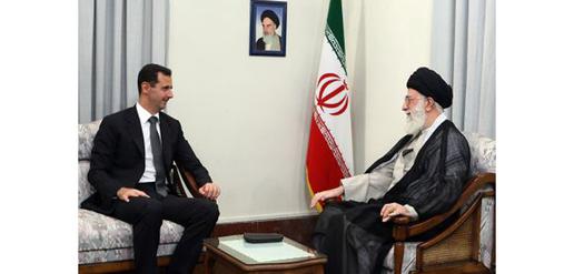 Syrian President Bashar al Assad with Iran's Supreme Leader Ali Khamenei