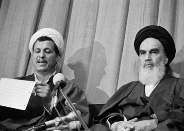 Rafsanjani with Ayatollah Ruhollah Khomeini