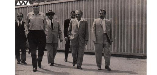 ملا مصطفی با ابا حوشی، شهردار حیفا، 1968