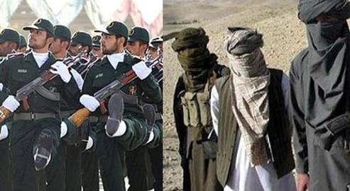 A Taliban commander on the border has claimed the Taliban is supported by forces linked to the Islamic Revolutionary Guard Corps