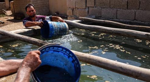 Locals have built tanks or concrete basins in their homes to collect rainwater to meet their basic needs