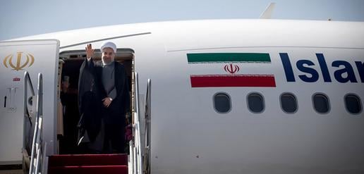 Rouhani off to New York