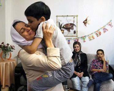 Slideshow: Freed Lawyer Nasrin Sotoodeh with her family