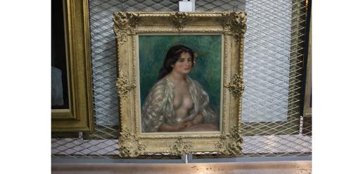 Gabrielle with Open Blouse by Pierre-Auguste Renoir is kept in the museum's vaults.