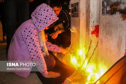 Students and residents of Bandar Abbas at mourning ceremonies
