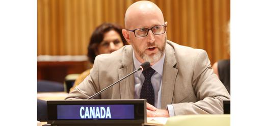 The Canadian ambassador to the United Nations, Michael Grant.
