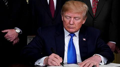 President Trump signed a memorandum reimposing nuclear sanctions on Iran on May 8, 2018