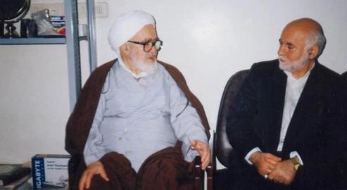 Najafabadi, right, organized pro-Islamic Republic student protests in Europe and was later the lead Iranian negotiator in the Iran-Contra affair