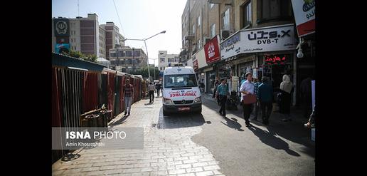 آتش سوزی در پاساژ فتوت - میدان امام خميني تهران