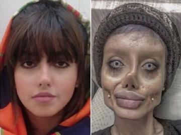 Some said Sahar Tabar modeled her look on Angelina Jolie, but she has her own inspiration: the fictional character Emily from Tim Burton’s 2005 animation Corpse Bride