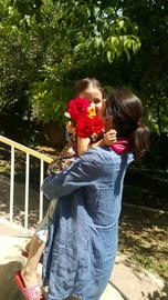 Gabriella presented Nazanin Zaghari-Ratcliffe with a bouquet of flowers upon her release