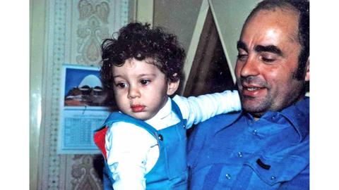Dr. Parviz Firouzi with one of his children
