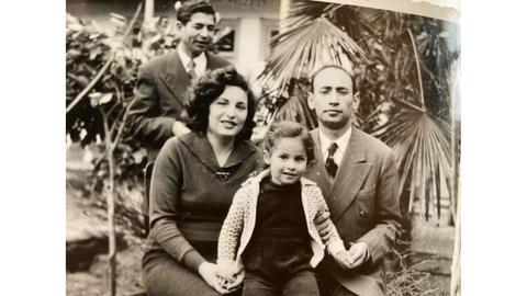 Dr. Naji, his wife Vajdieh, his daughter Ramona and his son Ramin.