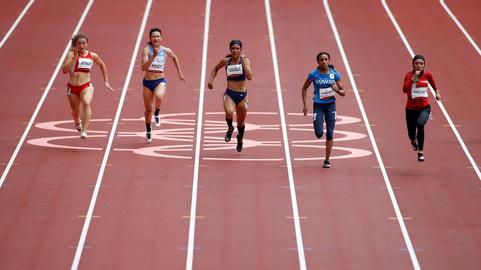 Iran's state broadcaster refused to broadcast Fasihi's run because the other athletes were not wearing hijab