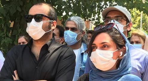 Several actors and key figures in Iranian cinema joined solidarity demonstrations in Tehran on Wednesday