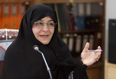 Fatemeh Alia, former member of parliament, who now works for Ebrahim Raeesi’s presidential campaign