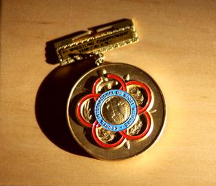 In 1982, Reza Abedi won the gold medal at the Military World Wrestling Championship in Venezuela. When he escaped, his only possessions were his clothes and this medal